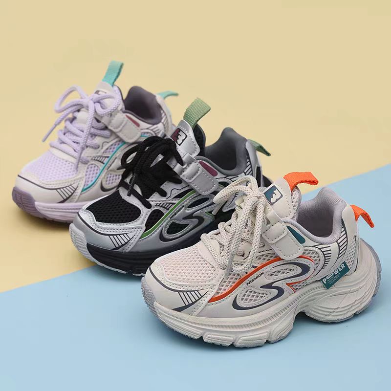 超轻软底057春秋儿童时尚百搭魔术贴学生新款运动跑步老爹鞋Ⅲ组