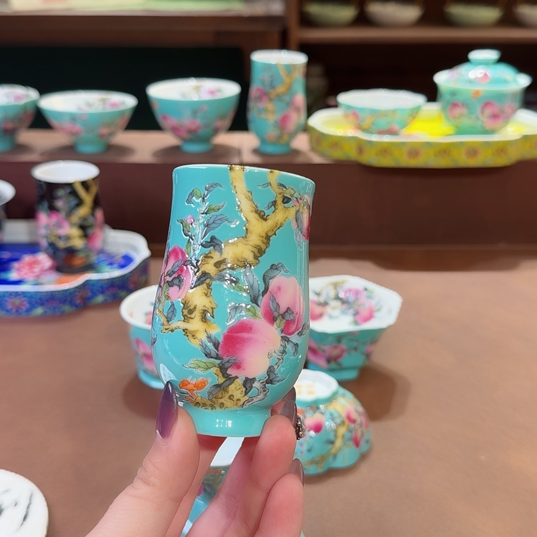 珐琅彩主人杯茶具套装