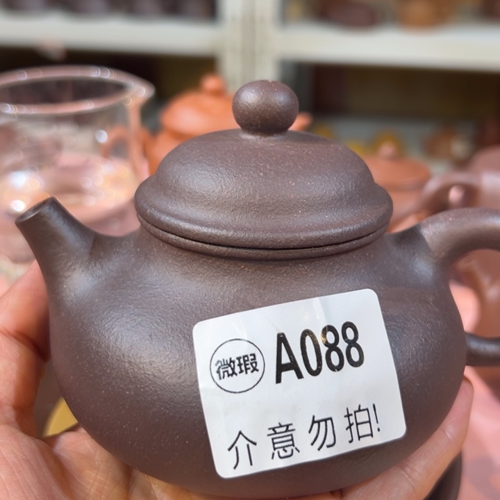 紫砂茶壶天青盖子跳砂容天