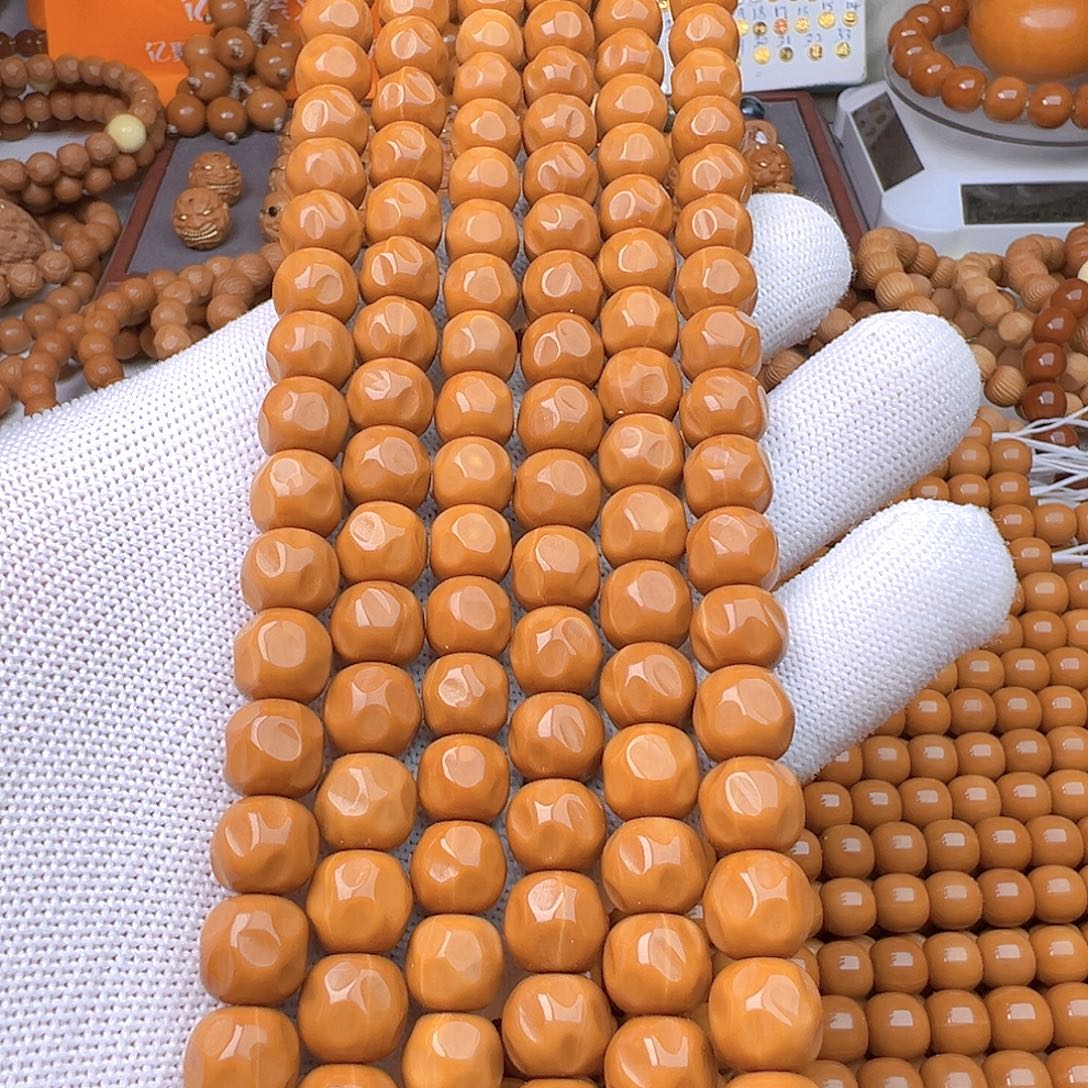 猴头核桃手串微瑕奶酪