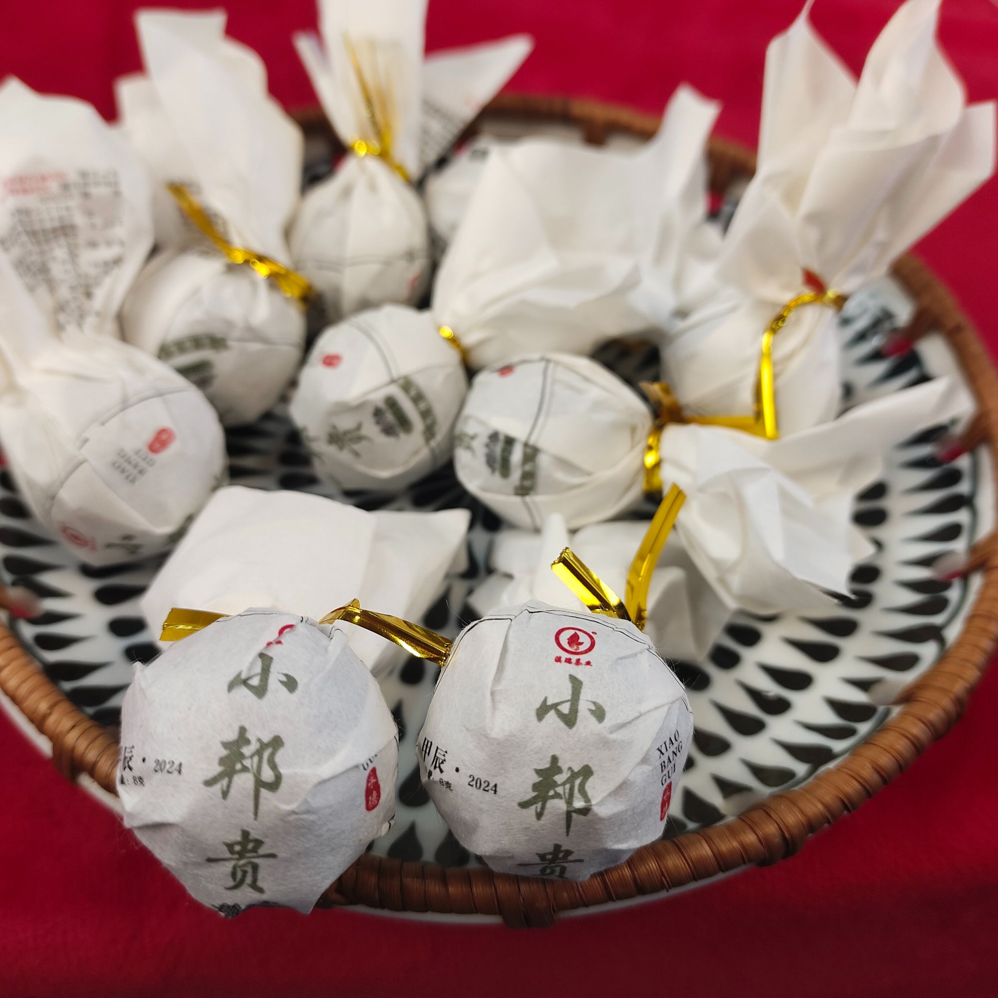 滇瑞2024年【小邦贵】古树8克龙珠普洱生茶