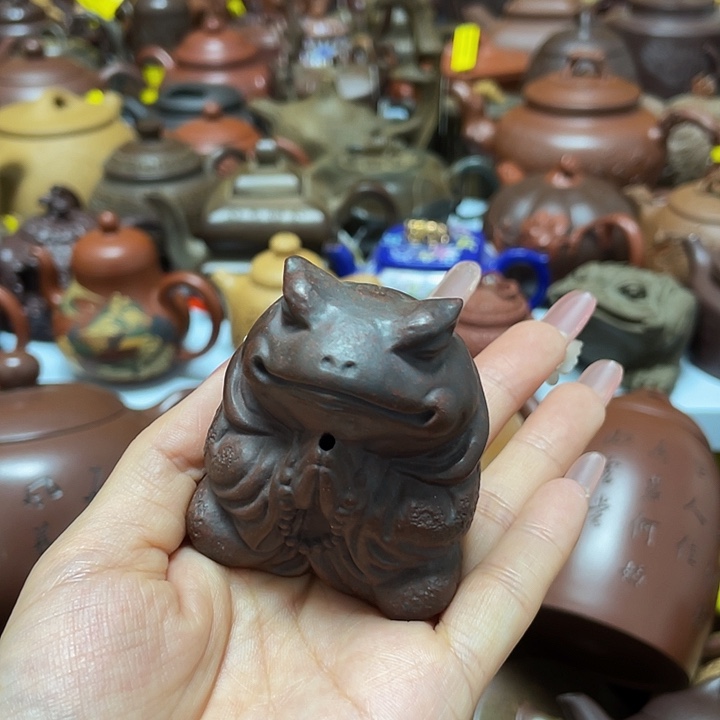 茶壶紫砂淡**荷紫砂艺术作品