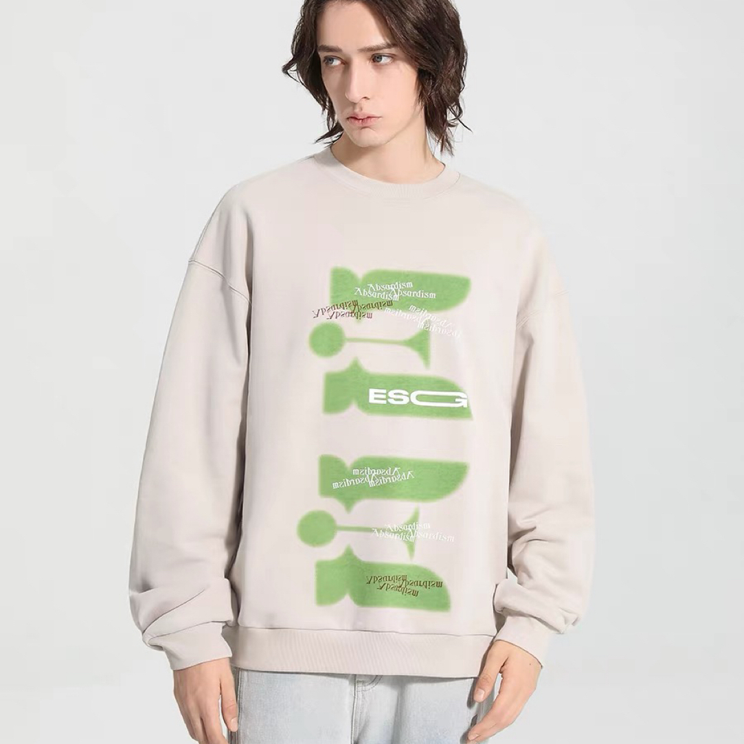 【ELS】秋冬新款美式潮牌休闲宽松拼接连帽宽松卫衣EL55 G2-5