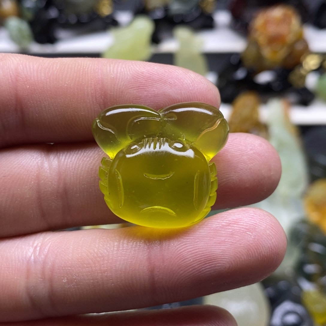 岫玉螃蟹吊坠未镶嵌