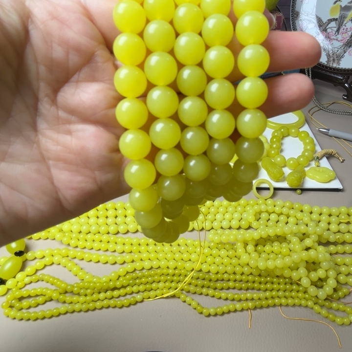 水***溪新疆若羌黄口项链