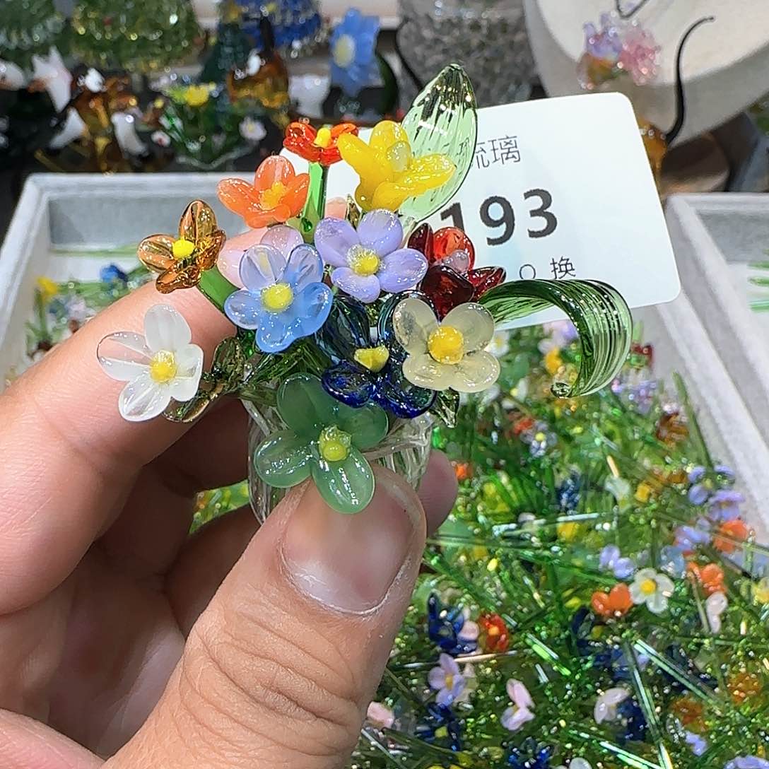 琉璃手工艺品193插花