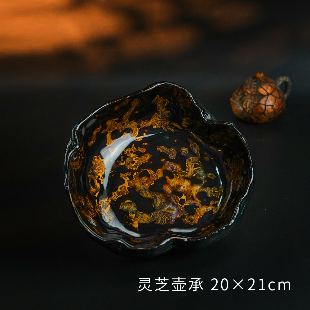 灵芝胎大漆壶承星汉款·王鑫老师手作大漆系列