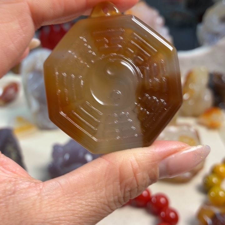 玛瑙/玉髓未镶嵌吊坠(不含链)