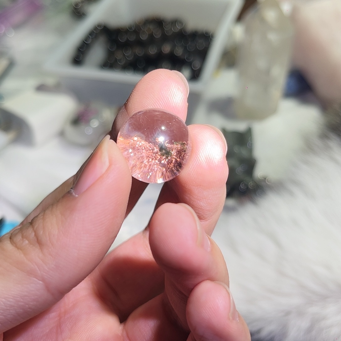 水晶天然水晶微瑕银S925镶嵌