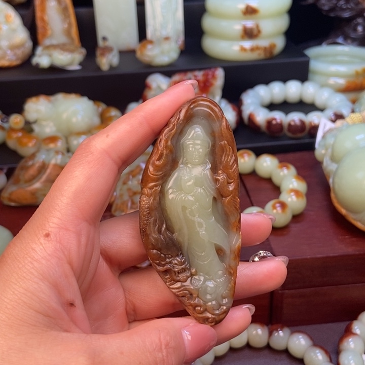 岫岩河磨玉（透闪石质玉）未镶嵌挂件