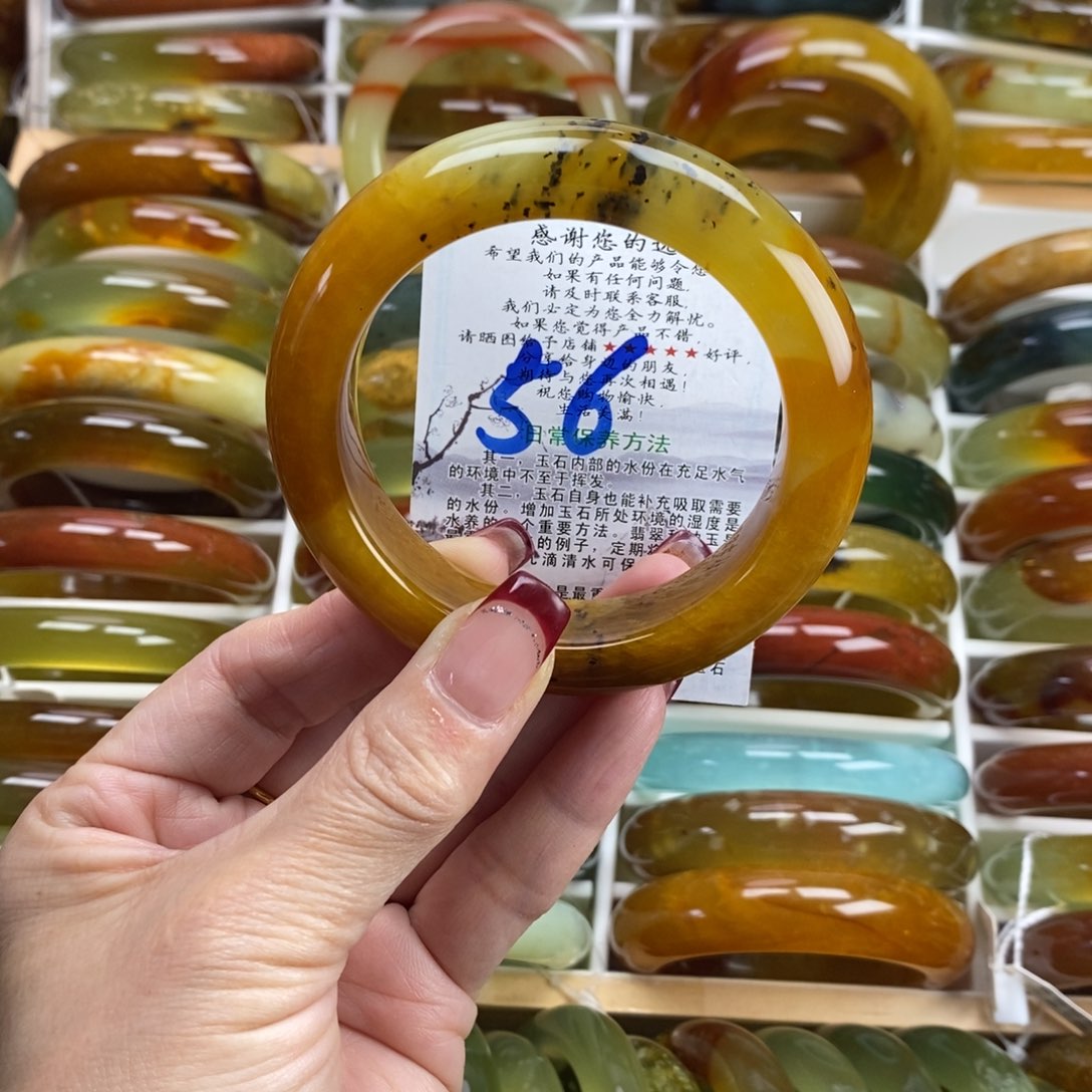 未镶嵌蛇纹石玉手镯