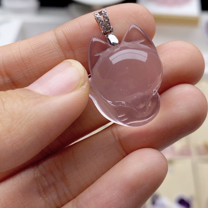 【闪购商品】水晶吊坠银S925镶嵌吊坠