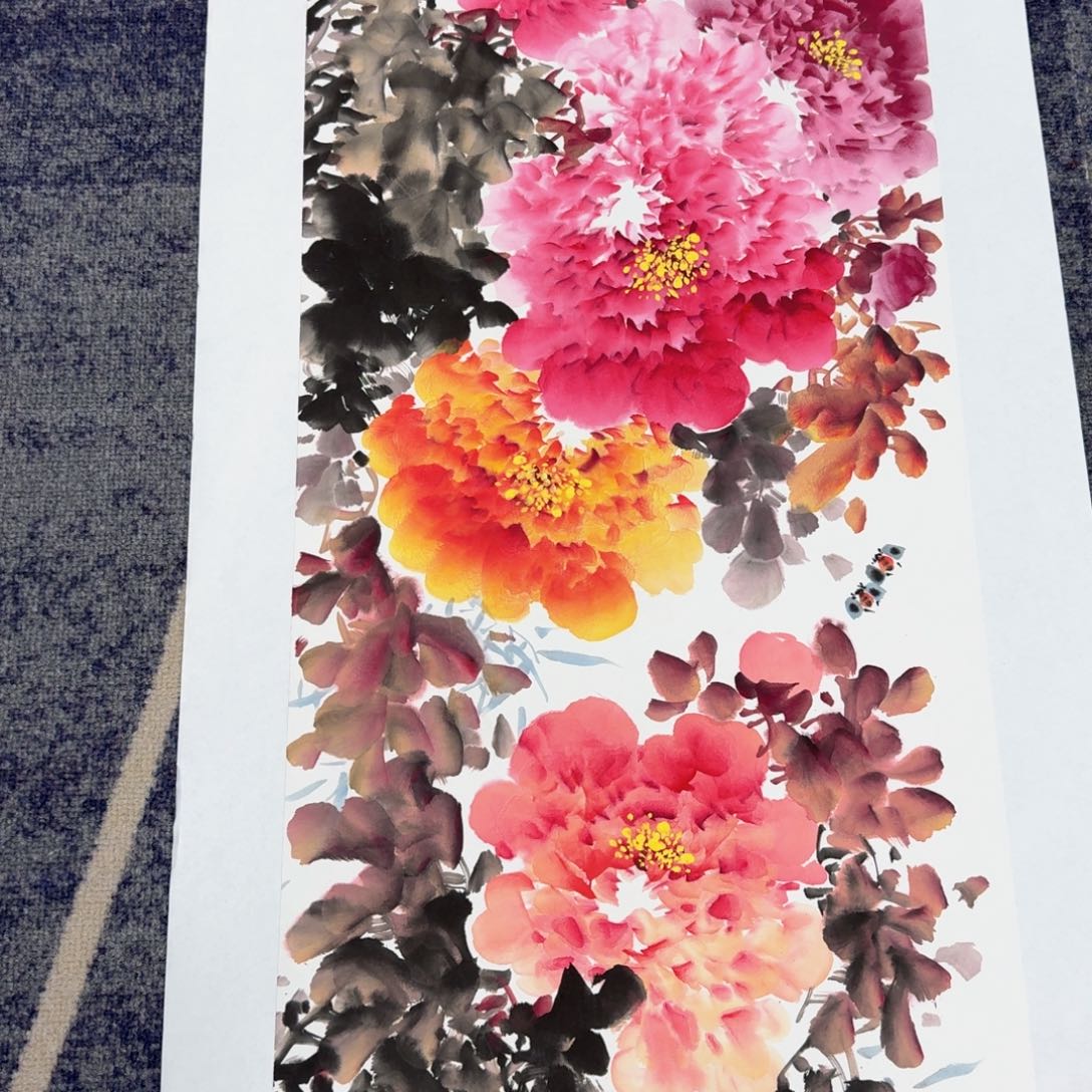 国画国画作品山水花鸟纯手绘