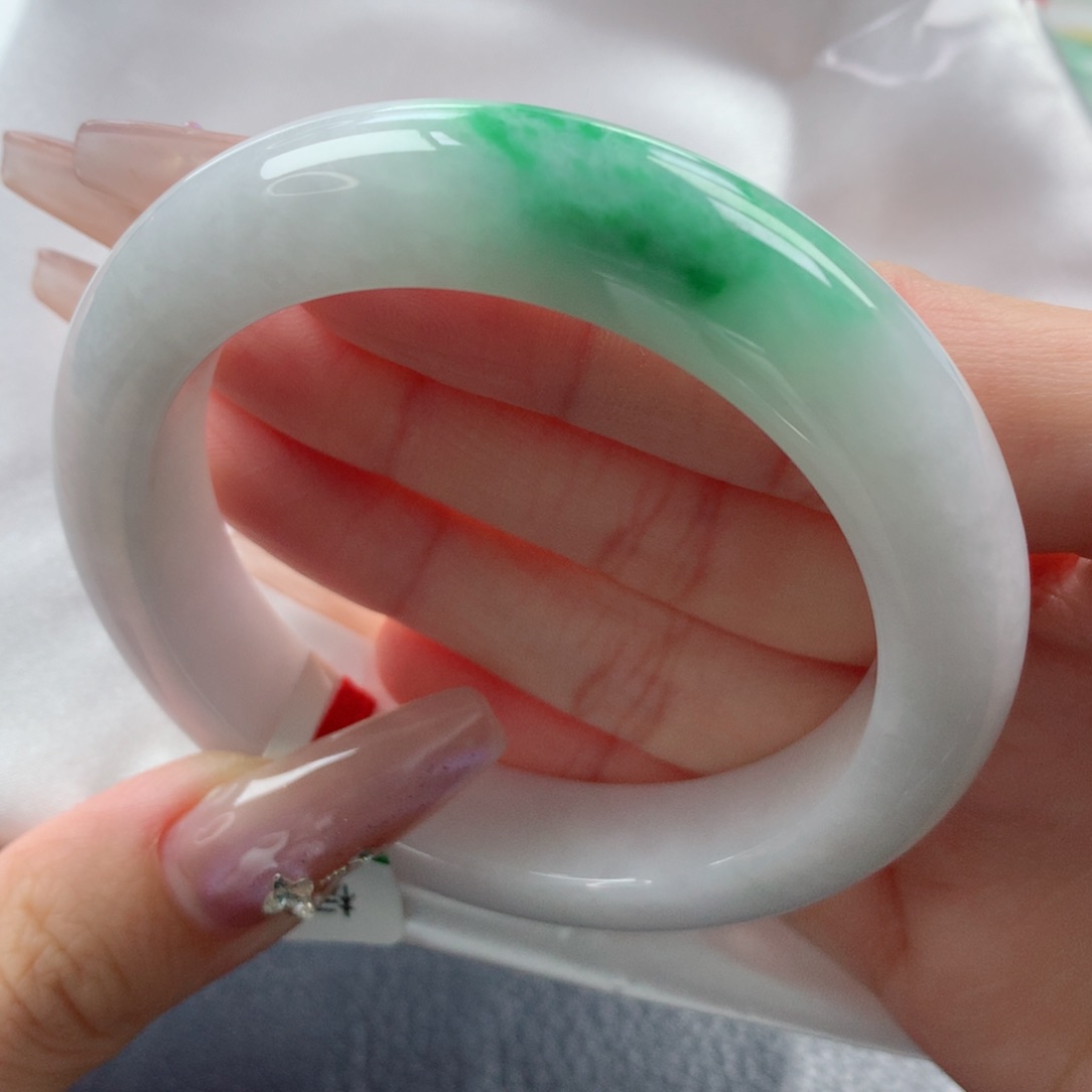 未镶嵌手镯翡翠缅甸天然翡翠A货53,5