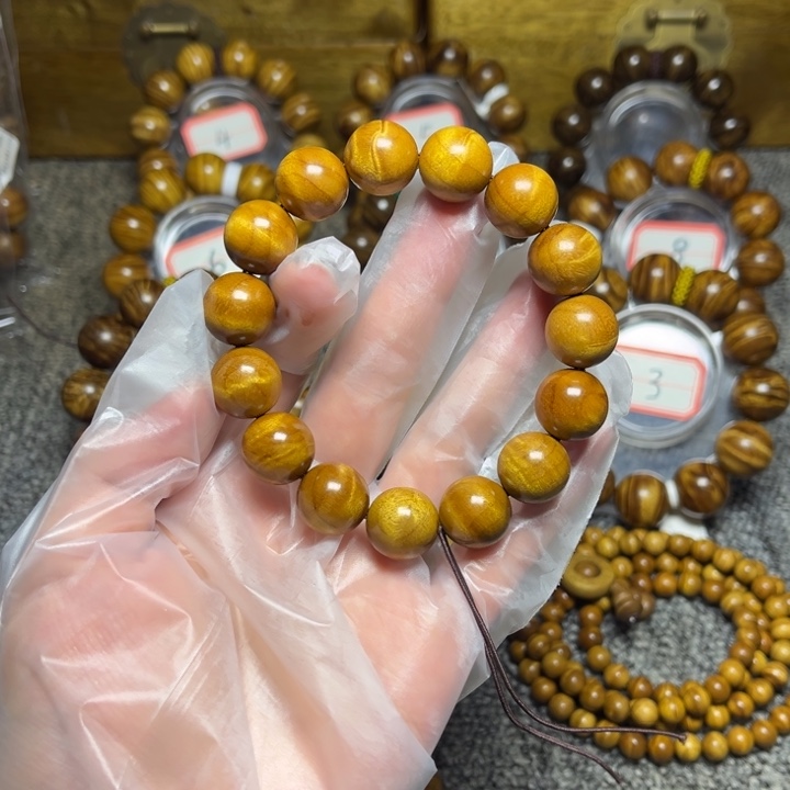 手串/手链楠木（金丝楠）枯木老料闪电1.5