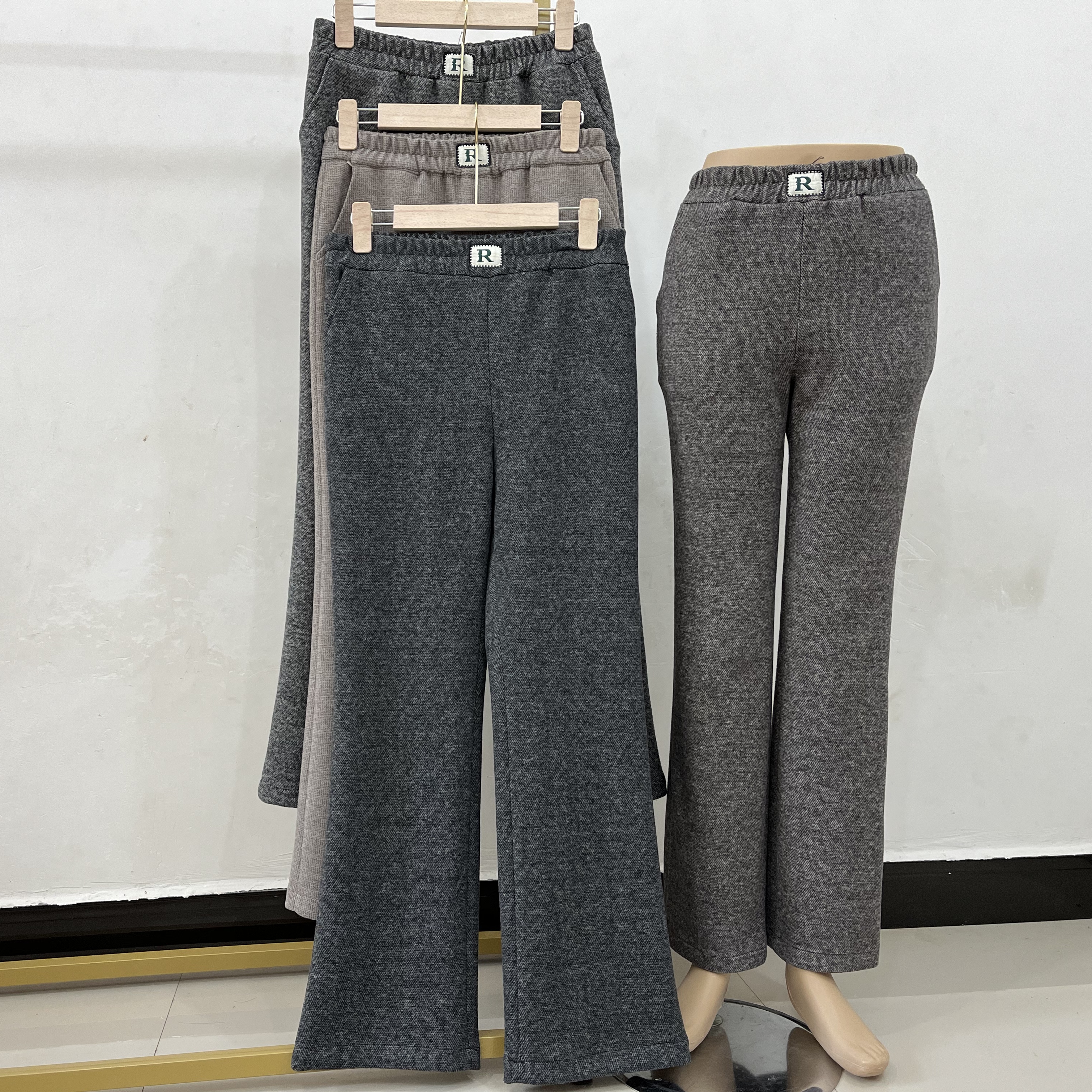 女士春秋冬款羊绒直筒裤