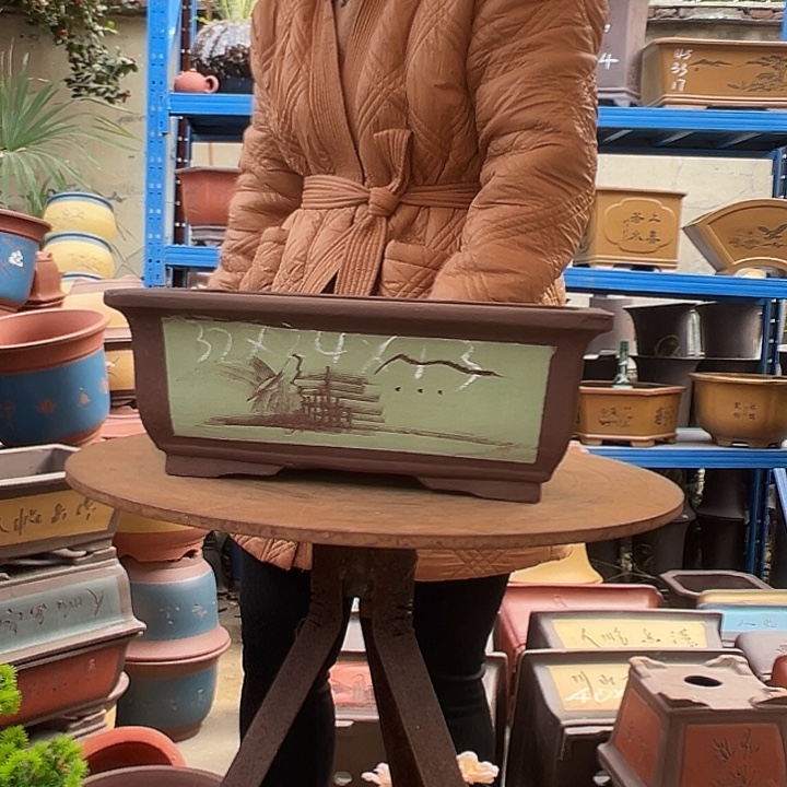 32苹果绿马槽花盆花盆花盆