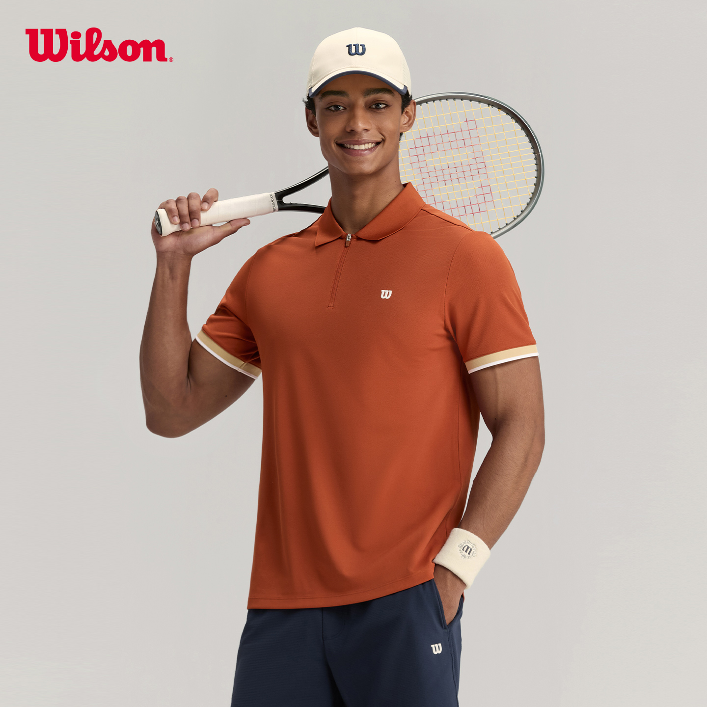 Wilson威尔胜官方流光风男士ON THE DAILY网球POLO衫WM20083