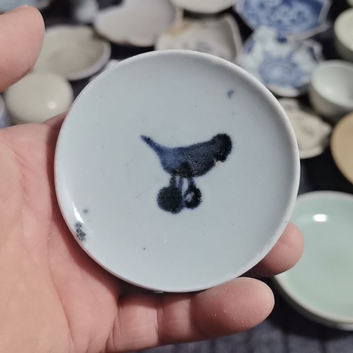 瓷片青花影青杯垫标夲