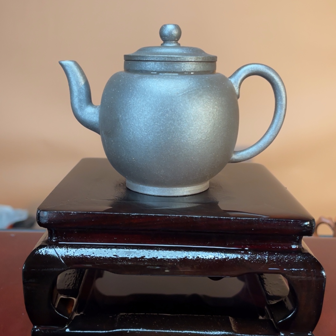 紫砂茶壶高端180cc紫泥高温宫灯