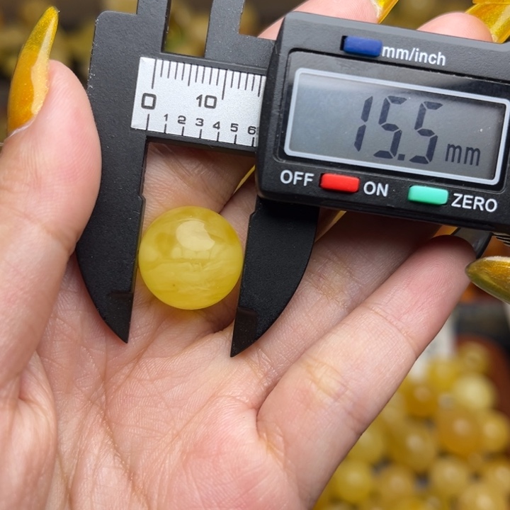 蜜蜡未镶嵌珠宝奇石177-微瑕福利圆珠