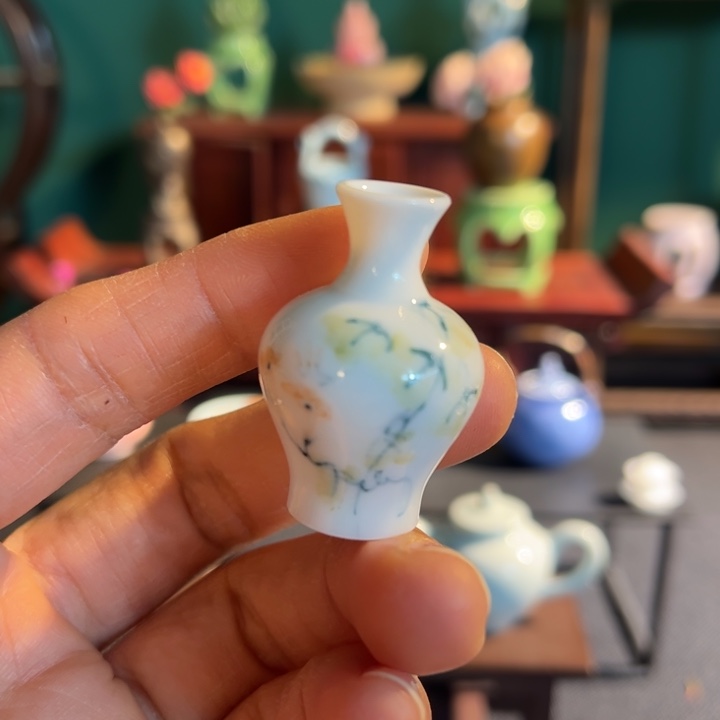 摆件微陶老王迷你好瓶