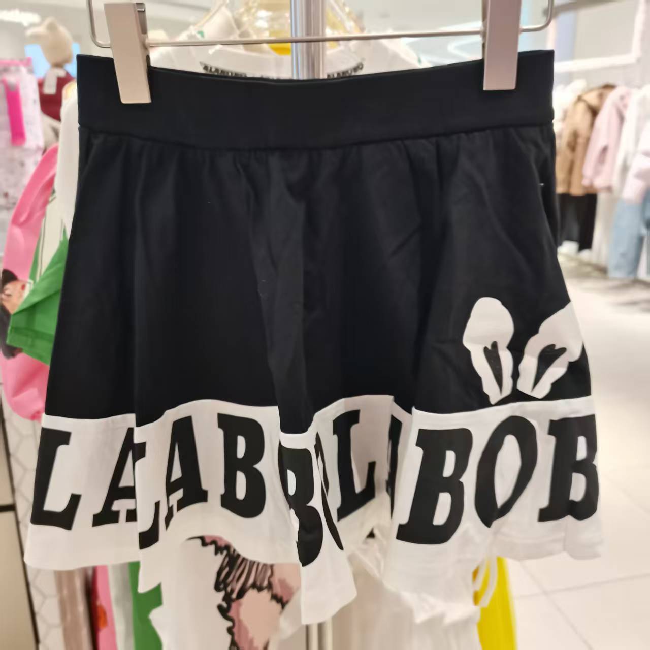 南京【微瑕不退不换】LABO可爱兔拼接短裙L20E-WXZQ11