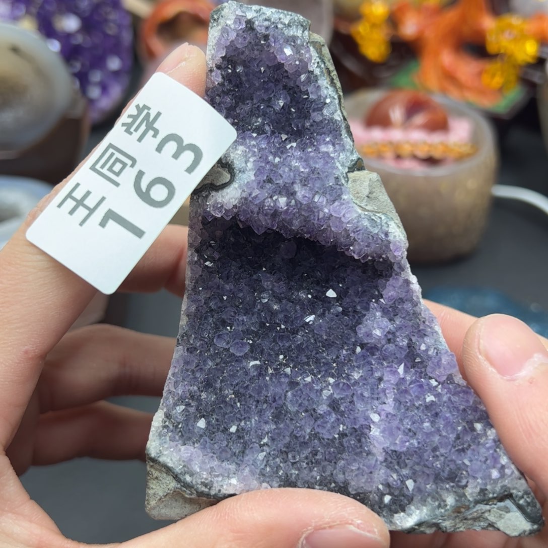 紫晶水晶摆件未镶嵌163