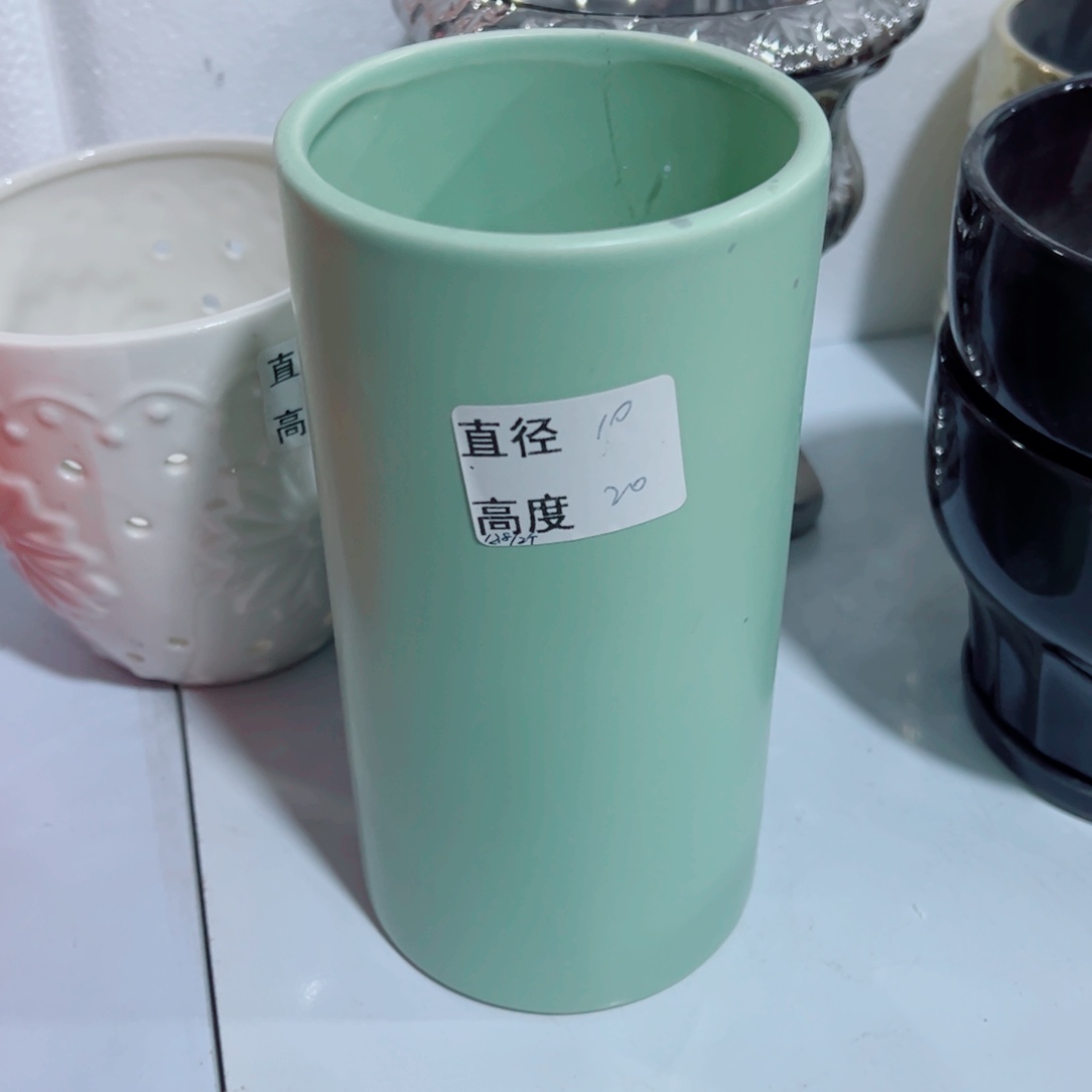 有孔，陶瓷花盆满10米包邮发货