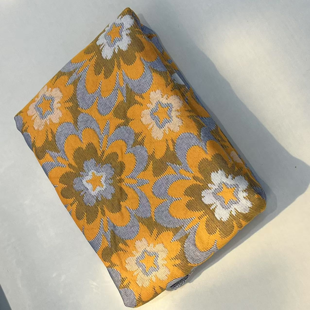 【枕巾】多层加厚枕巾一对装52*75cm 花园黄