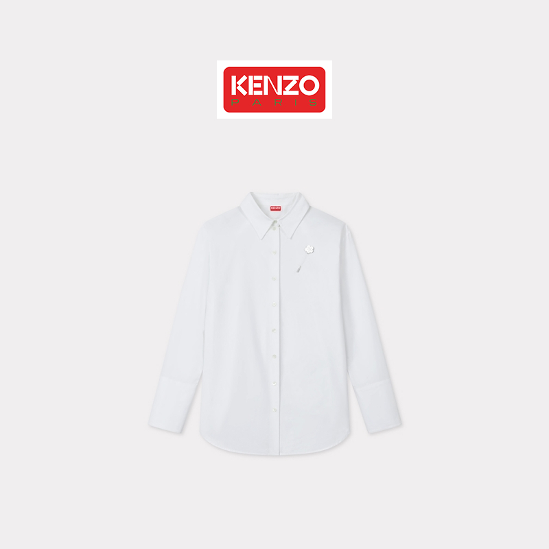 KENZO 25春夏新品 女士BOKE海棠花经典版型衬衫
