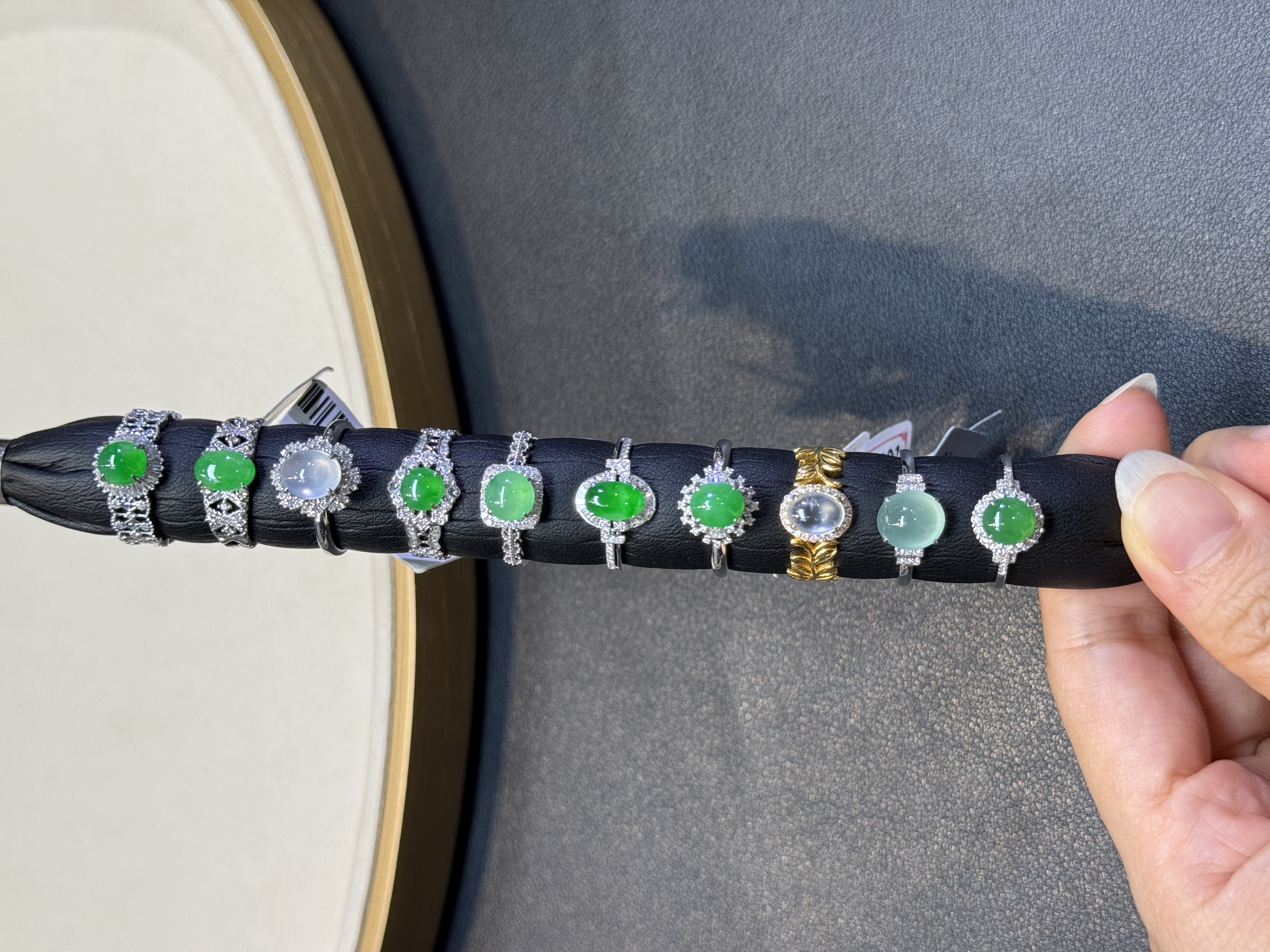 翡翠戒指1件-18K金-多样性发货只发一件-AY1|CXQ21