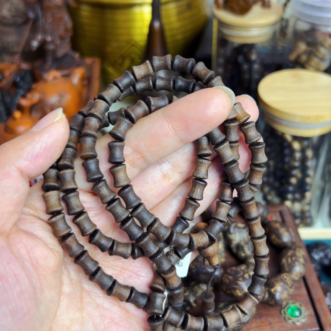 阴沉木精品高货文玩手串摆件把件