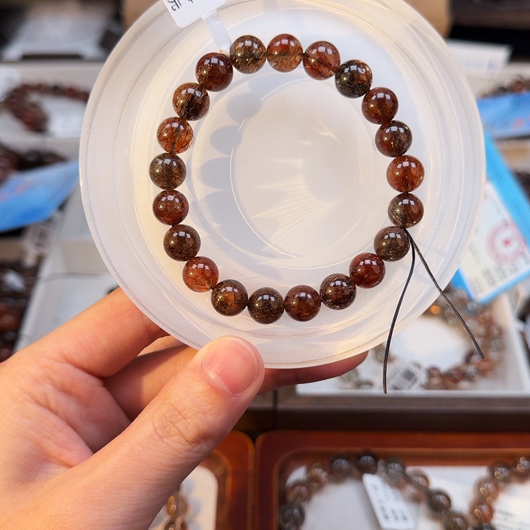 发晶手链未镶嵌天然水晶黑金超七直播间链接