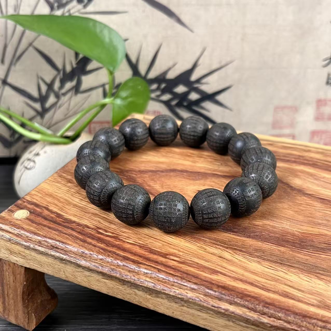 【赵小敏专属】今日上新 【龙涎香】手工非遗  手串（金刚经版）