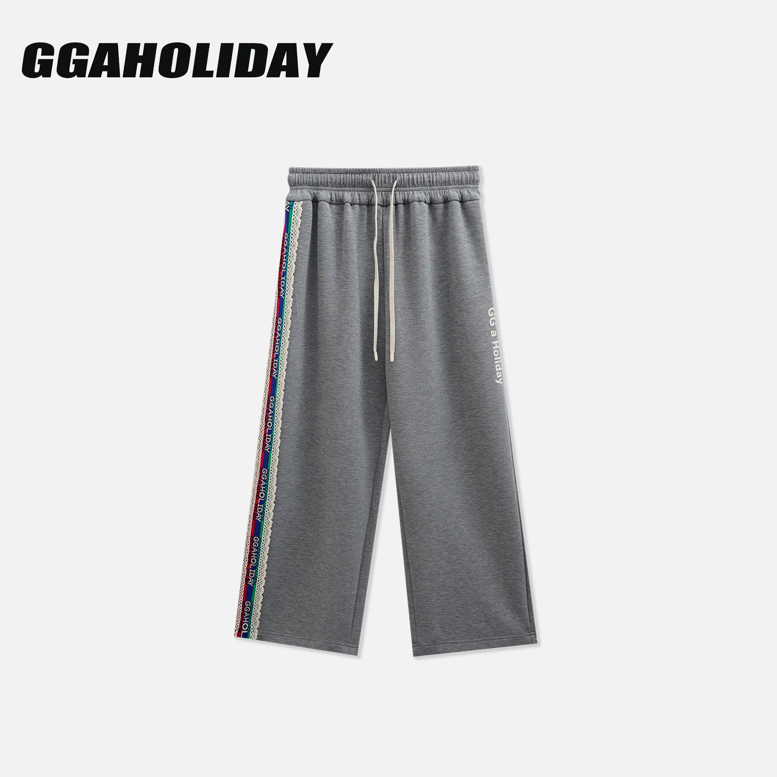 【上新】GGAHOLIDAY复古宽松垂感时尚简约休闲显瘦直筒长裤153122