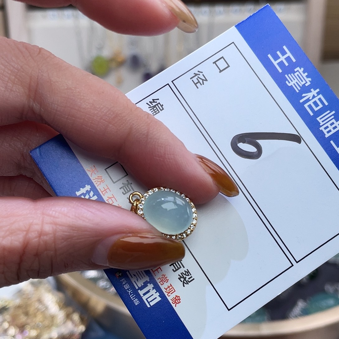 岫玉银S925镶嵌颈饰