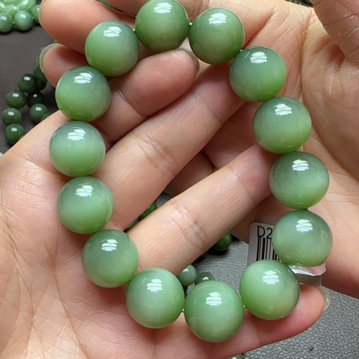 和田玉（碧玉）手链未镶嵌