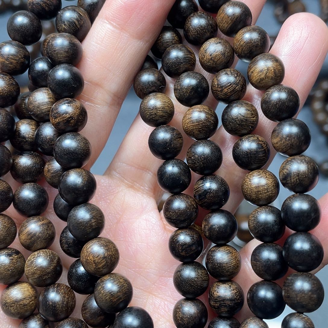 沉香手串✨*紫棋瘤疤0.8