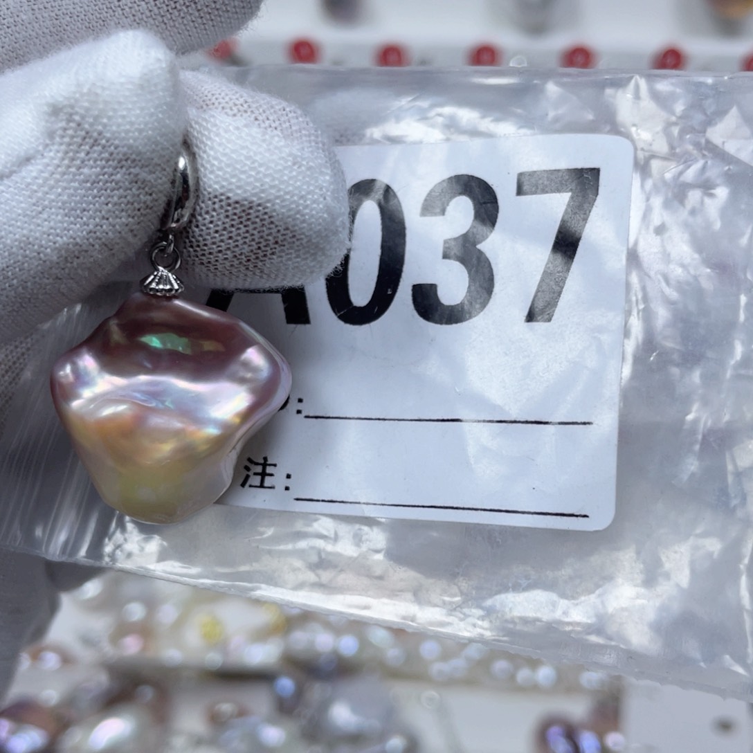 淡水珍珠巴洛克银S925镶嵌