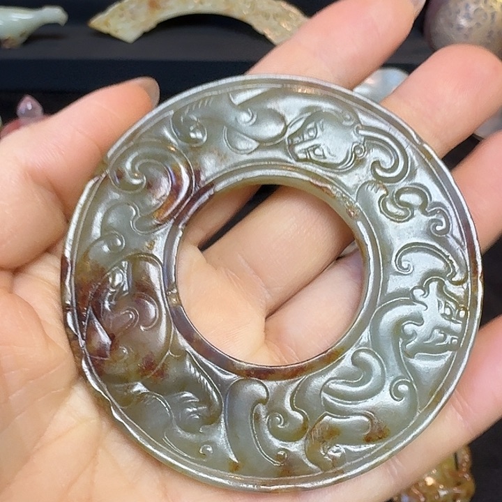 和田玉挂件未镶嵌隆*