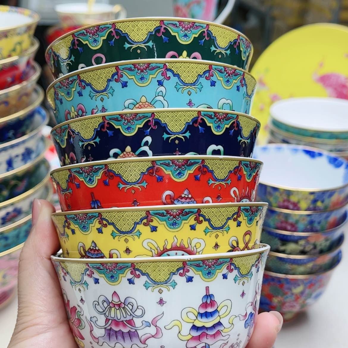 【闪购商品】珐琅3.8寸6个………………