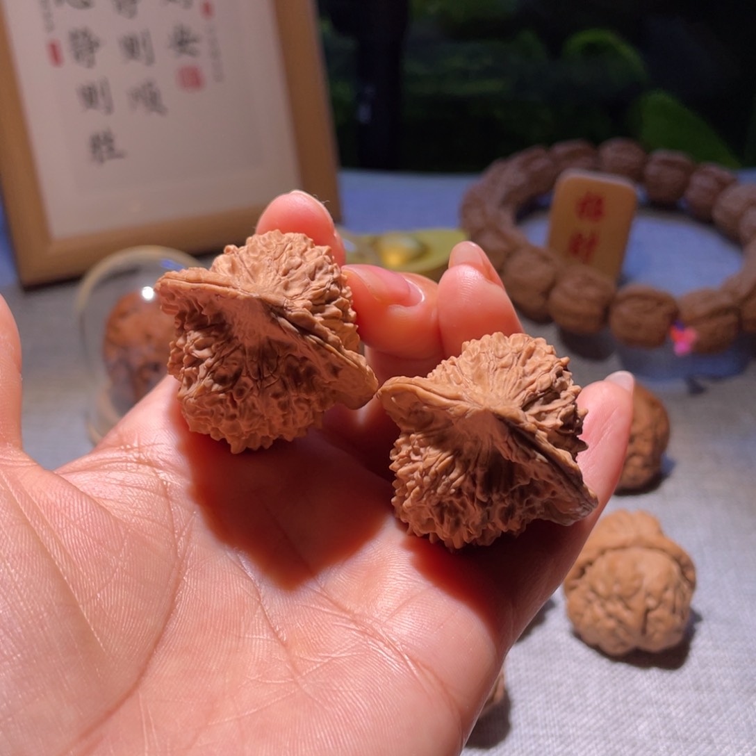 桃核把件39全品野生朱雀