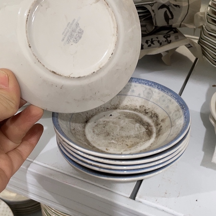 瓷片皇家瓷业小碟6个 口径13厘米