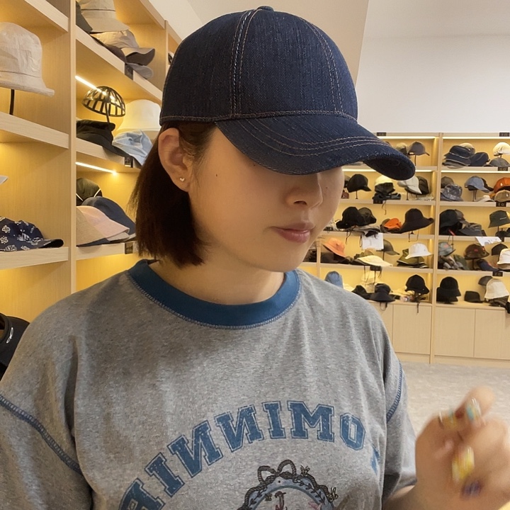 可***猫头层牛皮革牛仔棒球帽妞妞