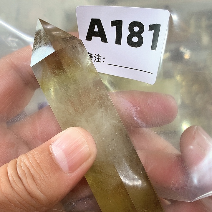 水晶天然水晶柱子A181未镶嵌不***?