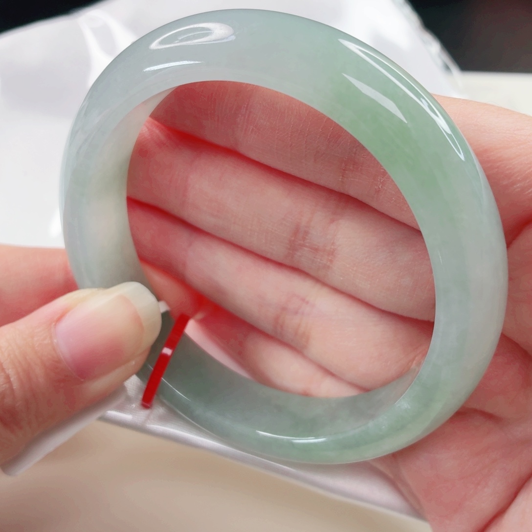 翡翠未镶嵌手镯58圈x534