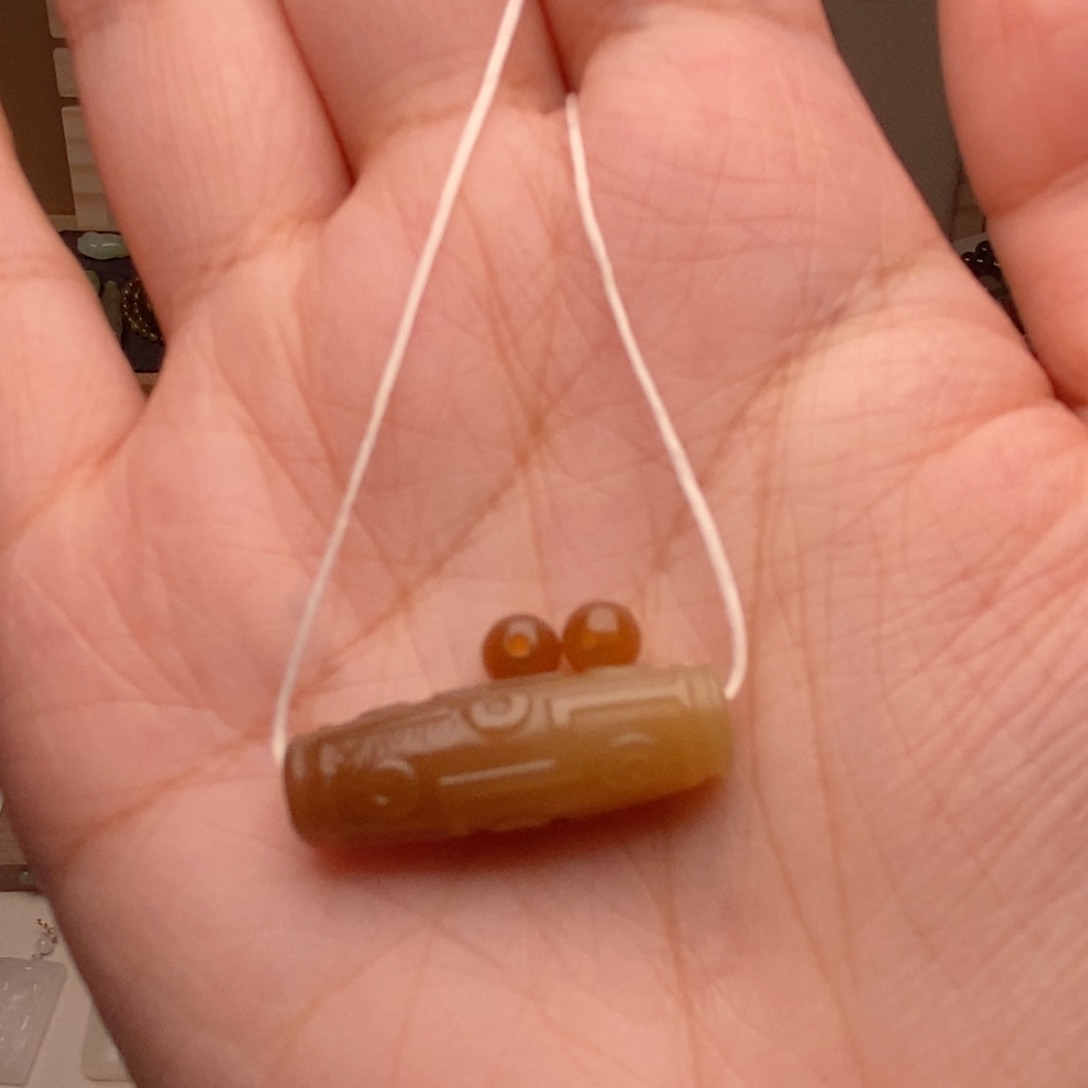 和田玉未镶嵌颈饰茉***莉糖乐子