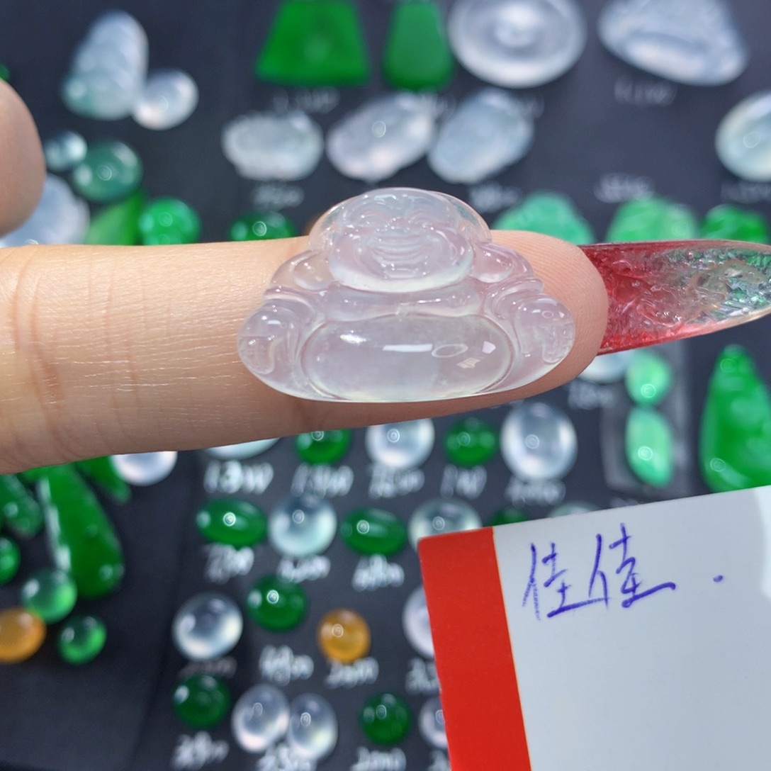 翡翠颈饰未镶嵌纯天然缅甸A货翡翠