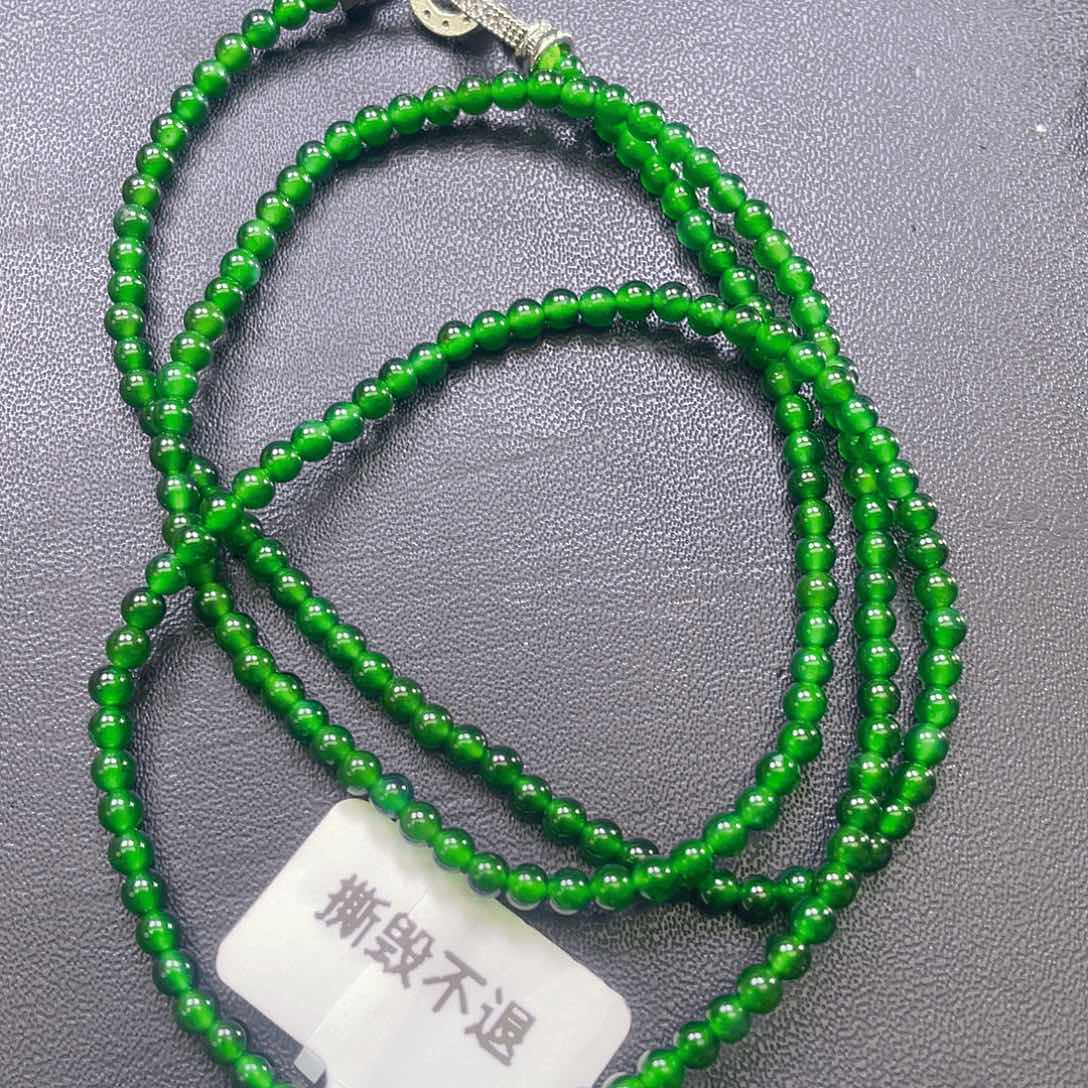 翡翠未镶嵌颈饰天然A货翡翠卡3